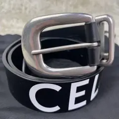 現行・極美品✨ CELINE セラーヌ ウエスタンベルト レザー 80 メンズ ミディアム 25MM ウエスタンベルト / ヴィンテージカーフスキン