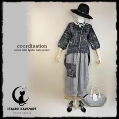 ∮IZANAGI∮唯一無二∮蜘蛛の巣コットンプルオーバーチュニック∮手作り∮