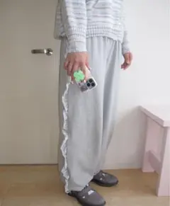 n.k atelier Frill cotton pants