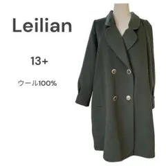 Leilian コート 13+ 大きいサイズ ウール100%