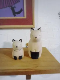 ぽれぽれ動物　T-Lab　ティーラボ　シャムネコ親子　シャム猫　ポレポレ　ねこ