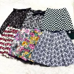 【極美品】エムズグレイシー　スカート　花柄　フレア　プリーツ セット　まとめ