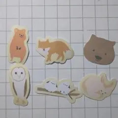 動物シール(6種類)