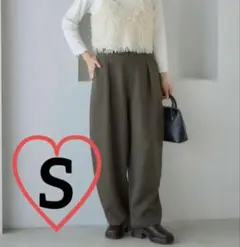 ☘️田中里奈 しまむら コクーンパンツ イエローグリーン　　S