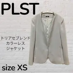 PLST トリアセブレンドカラーレスジャケット XS