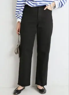 【最終価格・美品】IENA別注YANUKボーイズストレートLEA23黒 デニム