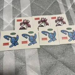 マナフィ ディアンシー ポケモンシール