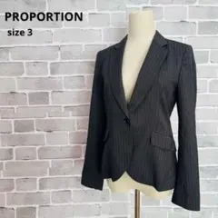 PROPORTION スーツジャケット 【3】OL　ビジネス　ストライプa868