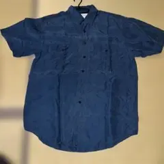 WHITBY ネイビー 半袖シャツ M