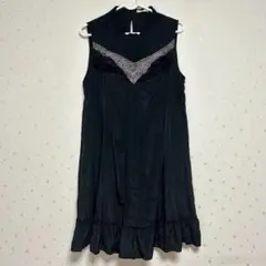 axes femmeノースリーブ ワンピース　黒 M