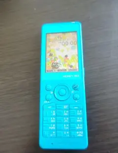 ウィルコムWILLCOM honeybee ブルー 充電器付き