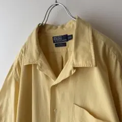 ポロ ラルフローレン 半袖 シャツ XXL イエロー 無地 CALDWEL