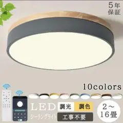 LEDシーリングライト　クロカ　新品