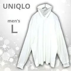 美品　UNIQLO ユニクロ　ソフトタッチタートルネックＴ　ホワイト　Ｌ