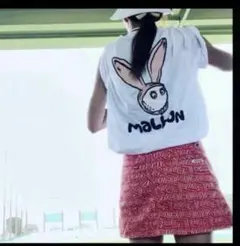 malbon ウサギイラスト Tシャツ ホワイトM