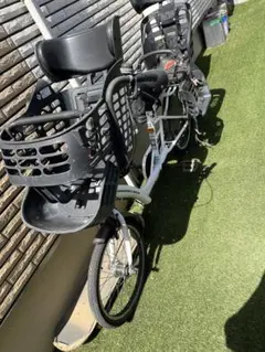 ◆直接取引限定◆ママフレンド　3人乗り　子乗せ自転車◆非電動◆あさひサイクル 3人乗りセット 前後シート付 子供乗せ 電動自転車 8.7Ah ぺー