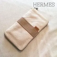 HERMES エルメス 長財布 パースGM ベージュ