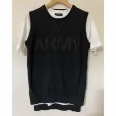 RUXE ブラック ノースリーブ ARMY