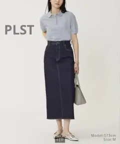 ★タイムセール★ 新品♡PLST♡25ssデニムナロースカート 定価1.1万