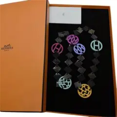 HERMES エルメス ラッカーウッド バッファローホーン ネックレス