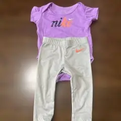 Nike ベビーロンパース セットアップ パープル 74-80cm