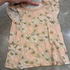 ユニクロ　PAUL&JOE 花柄フリル袖Tシャツ 80cm