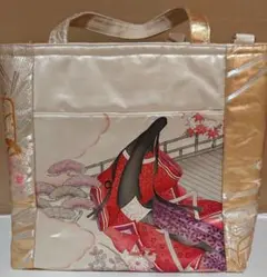 帯リメイクバック❤お姫様❤大容量トート❤２ウェイ❤
