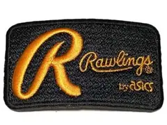 ローリングス ラベル 黒台 X 橙文字 RAWLINGS asics オレンジ