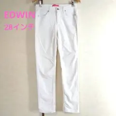 EDWIN ホワイトデニム スリムフィット 488EL 28 白 エドウィン