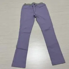パープル スリムフィットパンツ 150cm