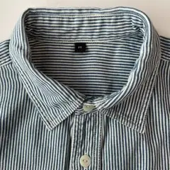 無印良品　ヒッコリーワークシャツ　M