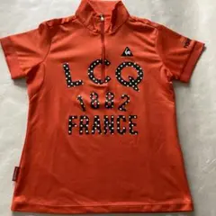 LCQ 1882 FRANCE ハーフジップシャツ オレンジ