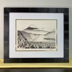 山下清　【富士(吉原)】木版画 限定129/300 リドグラフ5号 山下清 【富士(吉原)】木版画 限定129/300 リドグラフ5号 - メルカリ