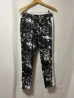 NIKE ナイキ カモ柄トラックパンツ ジャージ S ブラック×ホワイト