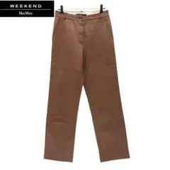 マックス マーラ MaxMara レディース レザータッチワイドパンツ 40