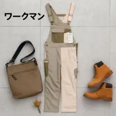 ワークマン デザインサロペット クレイジーサンド LL 新品