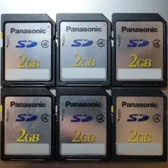 Panasonic SDカード 2GB 6枚セット✦