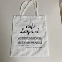 cafe Layered エコバッグ　韓国　シール付き　자짱です。 cafe Layered エコバッグ 韓国 シール付き 자짱様専用です