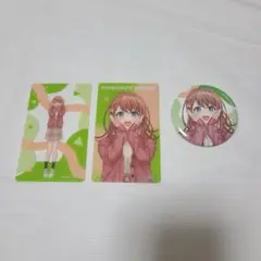 プロセカ　花里みのり　缶バッジ　クリアカード