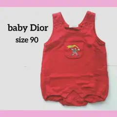 babyDior 90 カバーオール 赤 ディオール Dior ベビー 女の子