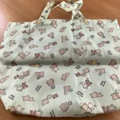 リラックマ 手提げ袋 大きめミントグリーン