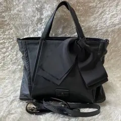 ランバンオンブルー ハンドバッグ 2way ショルダーバッグ リボン