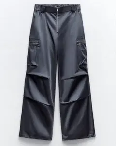 新品未使用 ZARA サテン パンツ 2way 後ろゴム