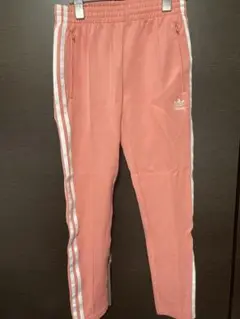 adidas ピンク 3本ライン パンツ