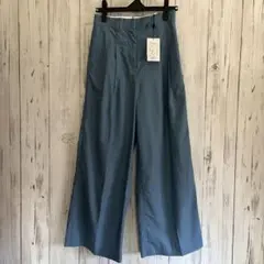 新品タグ付き　OKIRAKU オキラク トゥモローランド　タックパンツ