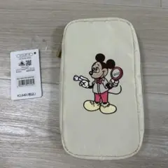 ミッキーマウス ポーチ クリーム色