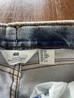 H&M kids 6-7歳ワイズ　デニム　スリムフィット