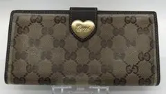 HH013 GUCCI グッチ ラブリーハート GGキャンバス 長財布