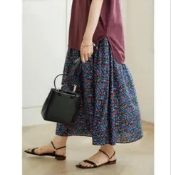 美品♡ le.coeur blancルクールブランDeveaux ロングスカート
