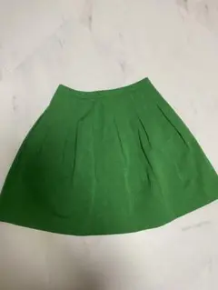 tocca 緑色プリーツフレアスカート
